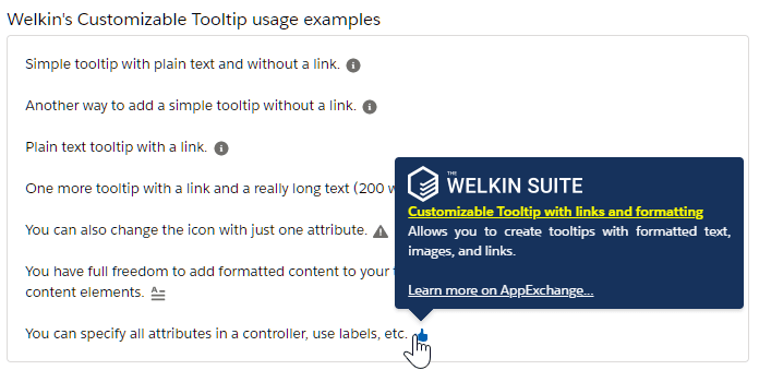 Free Welkin's Customizable Tooltip with links and formatting